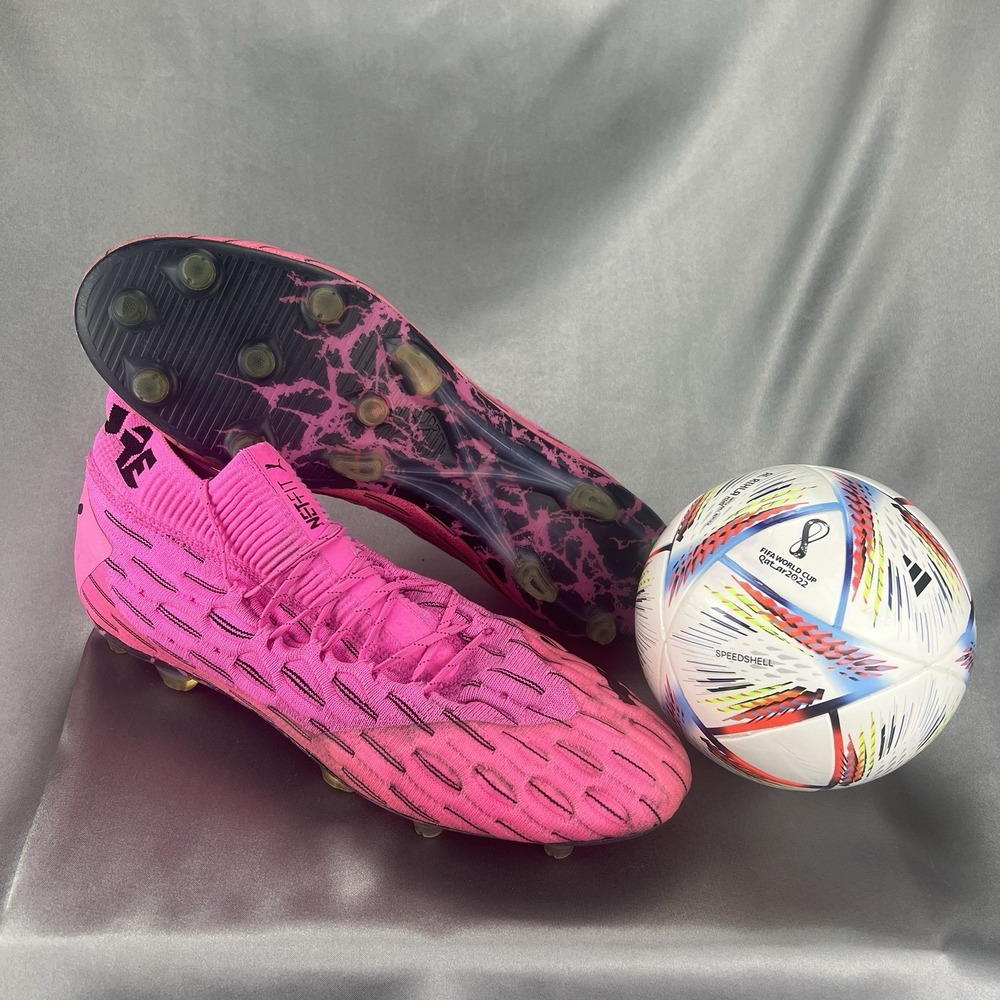 PUMA Future 6.1 NETFIT MX SG Pink Soccer Football Cleats Men's 13 US 106178-03